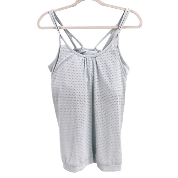 Athleta Women’s Strappy Built-in-Bra Athletic Perforated Tank Top Size XL - Picture 7 of 7